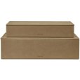 Aufbewahrungsbox 2er Set 40x30 cm, Indisches Tan