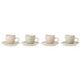 Espressotassen mit Untertasse 4er Set 8 cl