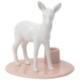 Rehkitz-Kerzenst&auml;nder H9 cm, Rose
