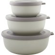 Niedriges Schalenset mit Deckel 3er Set