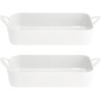 Ofenfeste Auflaufformen 2er Set 31x18 cm