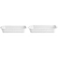 Ofenfeste Auflaufformen 2er Set, Wei&szlig;
