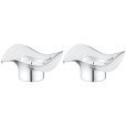 Teelichthalter 2er Set, H4,9 cm