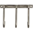 Wandgarderobe 15 cm, Geb&uuml;rstetes Silberfinish