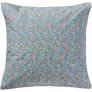 Hellblau/Blumenmuster
