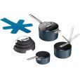 Kasserolle-Set mit klappbarem Griff