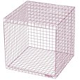 WIRE CUBIC Modulares Wandregal 38,5x38,5 cm