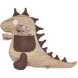Kuscheltier Dino Dina & Bobo, Beige