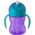 Strohhalmbecher 200ml, Lila