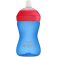 Trinklernbecher mit Aufsatz 300ml, Blau/Rot