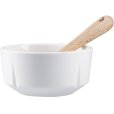 Snackschale mit L&ouml;ffel &Oslash;9 cm, Wei&szlig;