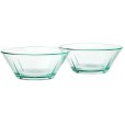 Recycled Schale 2er Set, 15 cm &Oslash;, Gr&uuml;n