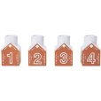 Gingerbread Adventskerzenhalter 4er Set H7,5cm
