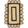 Schwarz/Jute