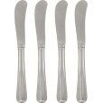 Buttermesser 4er Set, Silberfarbenes