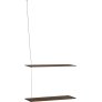 60 cm, Ger&auml;ucherte Eiche/Stahl