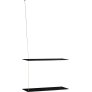 Regal 60 cm, Sort Eg/Messing