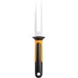 Tranchiergabel 11 cm, Schwarz/Orange