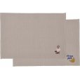 Das Tischset 2er Set 33x48 cm, Kaffee/Croissant