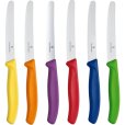 Swiss Classic Messerset 6-teilig. 11 cm, Farbig