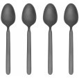 Espressol&ouml;ffel 4er Set 11 cm, Black