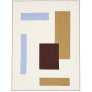 Blau/Beige/Braun