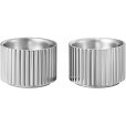 Eierbecher 2er Set H3,3 cm, Edelstahl