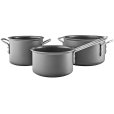 Topfset mit Keramische Slip-Easy-Beschichtung 3er Set, Grau