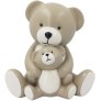 Spardose Mutter und Kind B&auml;r H11 cm, Beige
