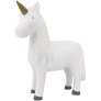Spardose Einhorn H15,5 cm, Wei&szlig;/Gold