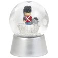 Schneekugel Der standhafte Zinnsoldat H6 cm, Silber