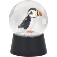 Schneekugel Papageientaucher H6 cm, Schwarz
