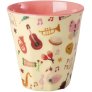 Becher 16 cl, Music Band/Pink