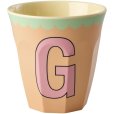 KIDS Alphabetbecher Vintage 25 cl, G/Peach