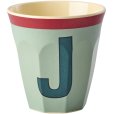 KIDS Alphabetbecher Vintage 25 cl, J/Khaki