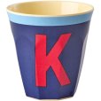 KIDS Alphabetbecher Vintage 25 cl, K/Royalblau