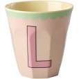KIDS Alphabetbecher Vintage 25 cl, L/Hellrosa