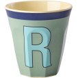 KIDS Alphabetbecher Vintage 25 cl, R/Khaki