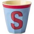 KIDS Alphabetbecher Vintage 25 cl, S/Blau