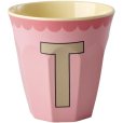 KIDS Alphabetbecher Vintage 25 cl, T/Pink