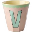 KIDS Alphabetbecher Vintage 25 cl, V/Hellrosa