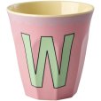 KIDS Alphabetbecher Vintage 25 cl, W/Pink