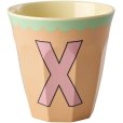 KIDS Alphabetbecher Vintage 25 cl, X/Peach